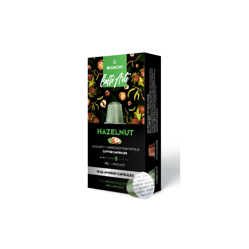 Caffe Arte Hazelnut Aroma, kavos kapsulės Nespresso®, BIANCHI 10vnt.