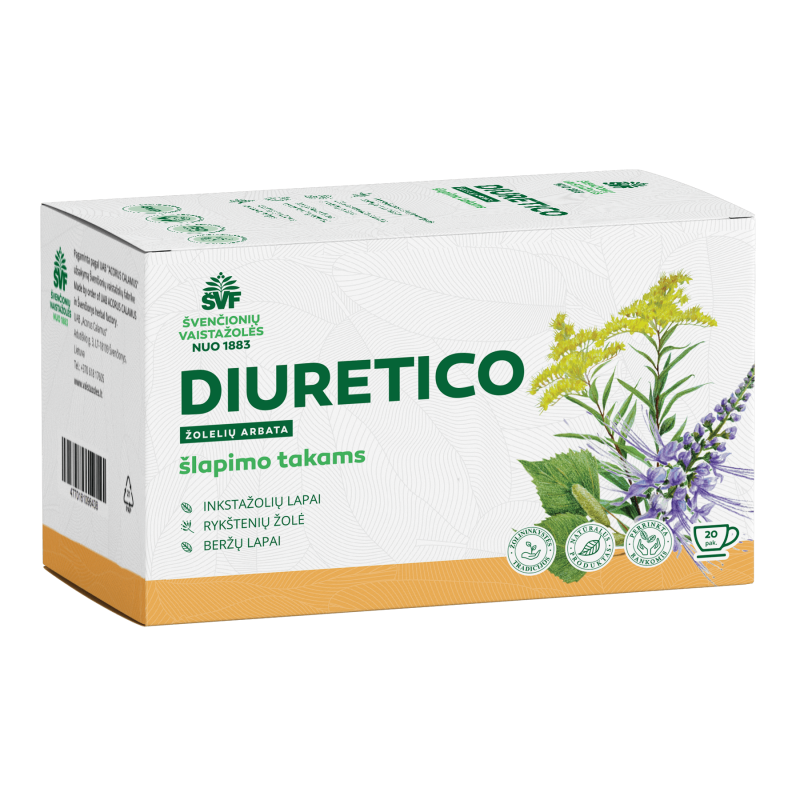 Žolelių arbata Diuretico ŠVF, 20 vnt. | Onelife.lt