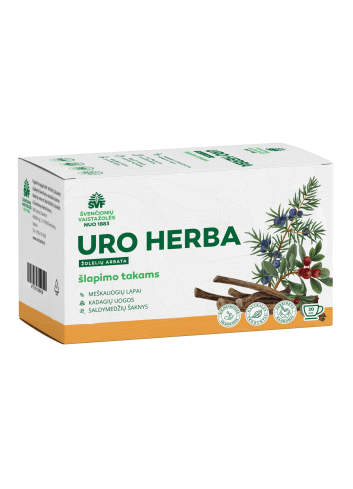 Uro herba, žolelių arbata, šlapimo sistemai, Švenčionių vaistažolės, 20 pak.