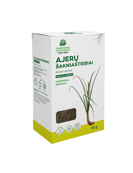 Ajerų šakniastiebiai, žolelių arbata, virškinimo traktui, Švenčionių vaistažolės, 50 g
