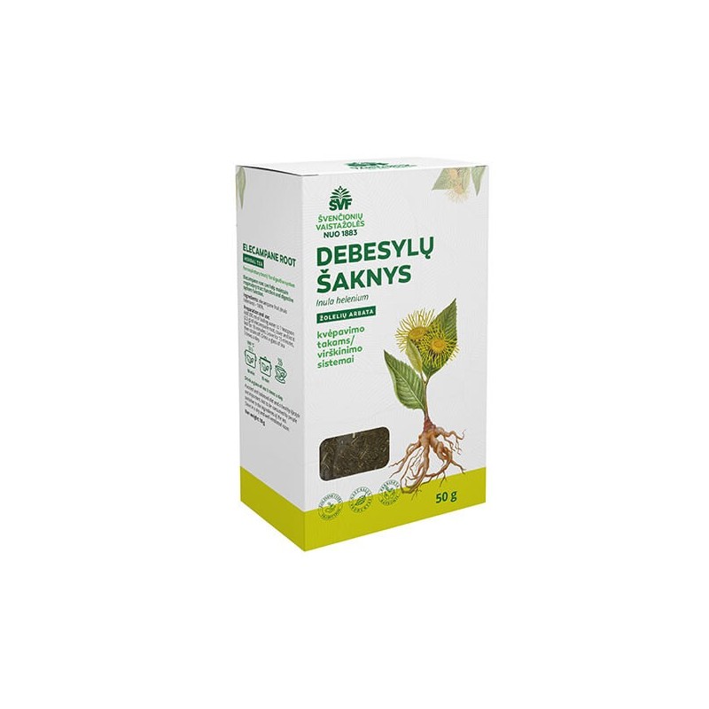 Elecampane root, herbal tea for the respiratory tract / digestive system, Švenčionių vaistažolės, 50 g