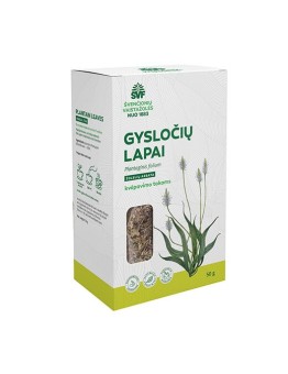 Gysločių lapai, žolelių arbata, kvėpavimo takams, Švenčionių vaistažolės, 50 g