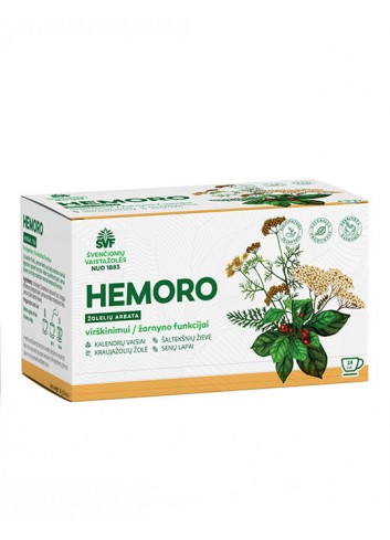 Hemoro, virškinimui /žarnyno funkcijai, Švenčionių vaistažolės, 24 pak.