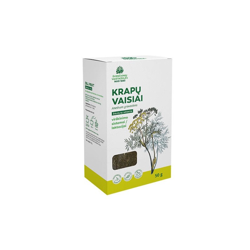 Dill seeds, herbal tea for the digestive system / lactation, Švenčionių vaistažolės, 50 g