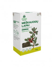 Žolelių arbata meškauogių lapai, šlapimo takams, Švenčionių vaistažolės, 50 g