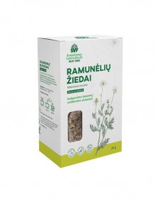 Ramunėlių žiedai, žolelių arbata, kvėpavimo takams/ virškinimo sistemai Švenčionių vaistažolės, 25 g