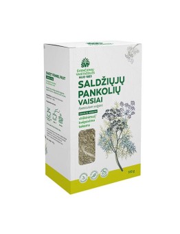 Saldžiųjų pankolių vaisiai, žolelių arbata, virškinimui/ kvėpavimo takams, Švenčionių vaistažolės, 100 g