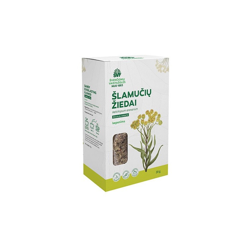 Šlamučių žiedai, žolelių arbata, kepenims, Švenčionių vaistažolės, 20 g