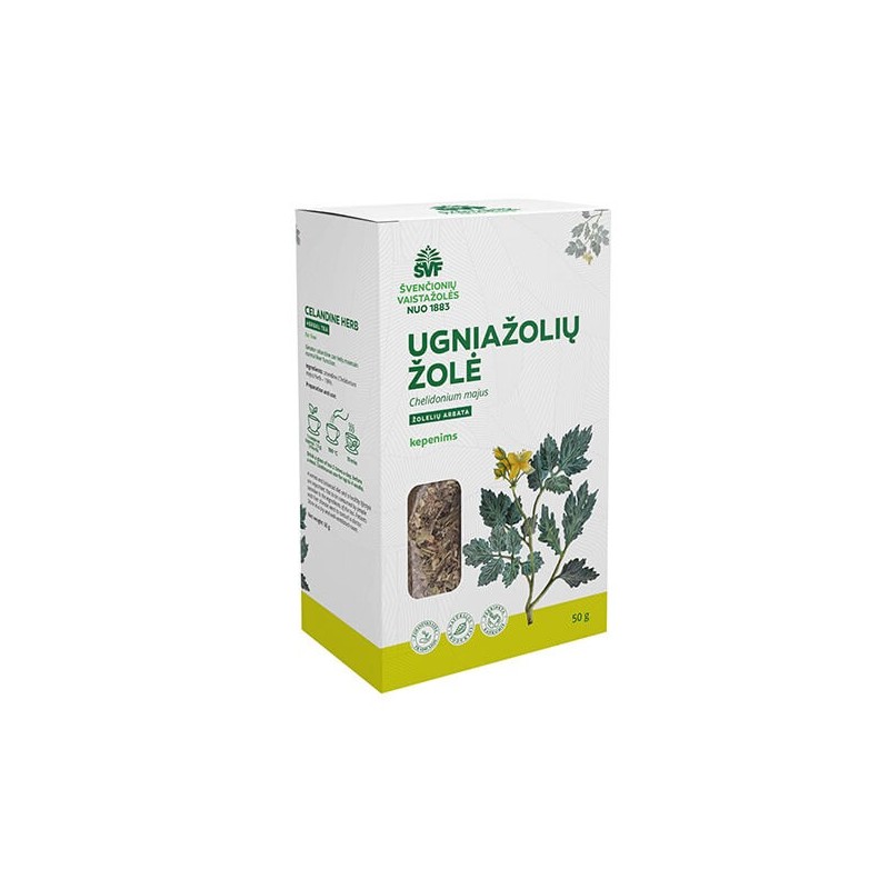 Ugniažolių žolė, žolelių arbata, kepenims, Švenčionių vaistažolės, 50 g
