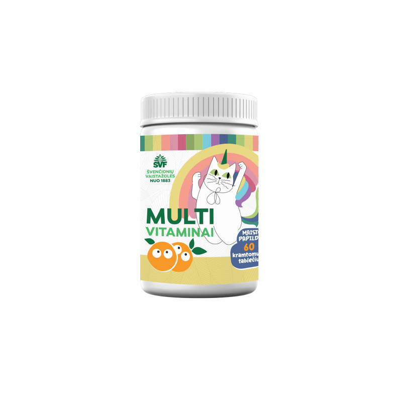 Multivitaminai vaikams, imunitetui, Švenčionių vaistažolės, 60 kaps.