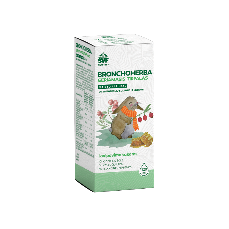 Bronchoherba oral solution, Švenčionių vaistažolės, 120 ml