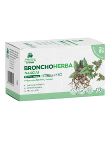Bronchoherba nakčiai, žolelių arbata, su cinku ir vit.B6, Švenčionių vaistažolės, 20 pakelių