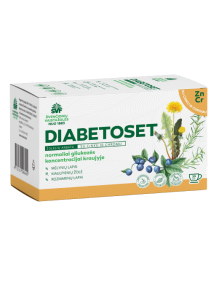 Diabetoset, žolelių arbata, su cinku ir chromu, Švenčionių vaistažolės, 20 pak.