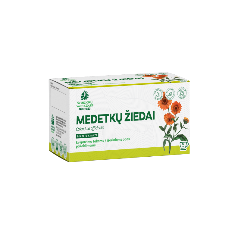 Medetkų žiedai, žolelių arbata, kvėpavimo takams / išoriniams odos pažeidimams, Švenčionių vaistažolės, 24 pak.