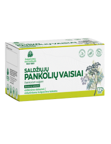Saldžiųjų pankolių vaisiai, žolelių arbata, virškinimo sistemai/ viršutiniams kvėpavimo takams Švenčionių vaistažolės, 24 pak.