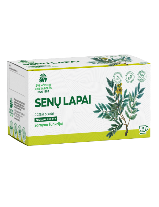 Senų lapai, žolelių arbata, virškinimo traktui, Švenčionių vaistažolės, 24 pak.