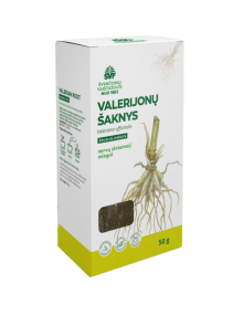 Valerijonų šaknys, žolelių arbata, nervų sistemai / miegui, Švenčionių vaistažolės, 50 g