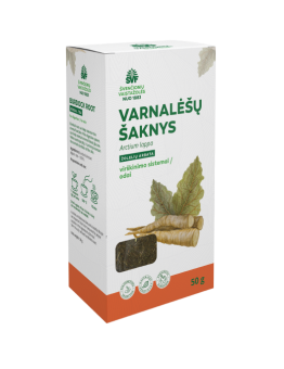 Varnalėšų šaknys, žolelių arbata, virškinimo sistemai, Švenčionių vaistažolės, 50 g