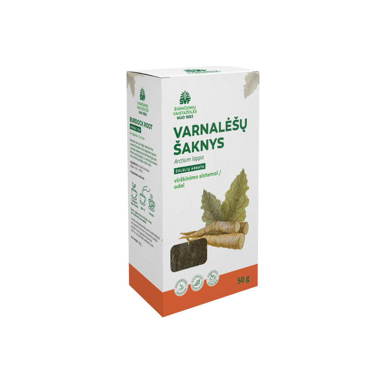 Burdock root, herbal tea for the digestive system, Švenčionių vaistažolės, 50 g