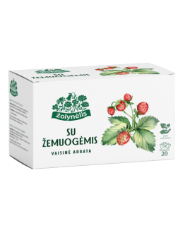 Vaisinė arbata su žemuogėmis, Žolynėlis, 20 pakelių
