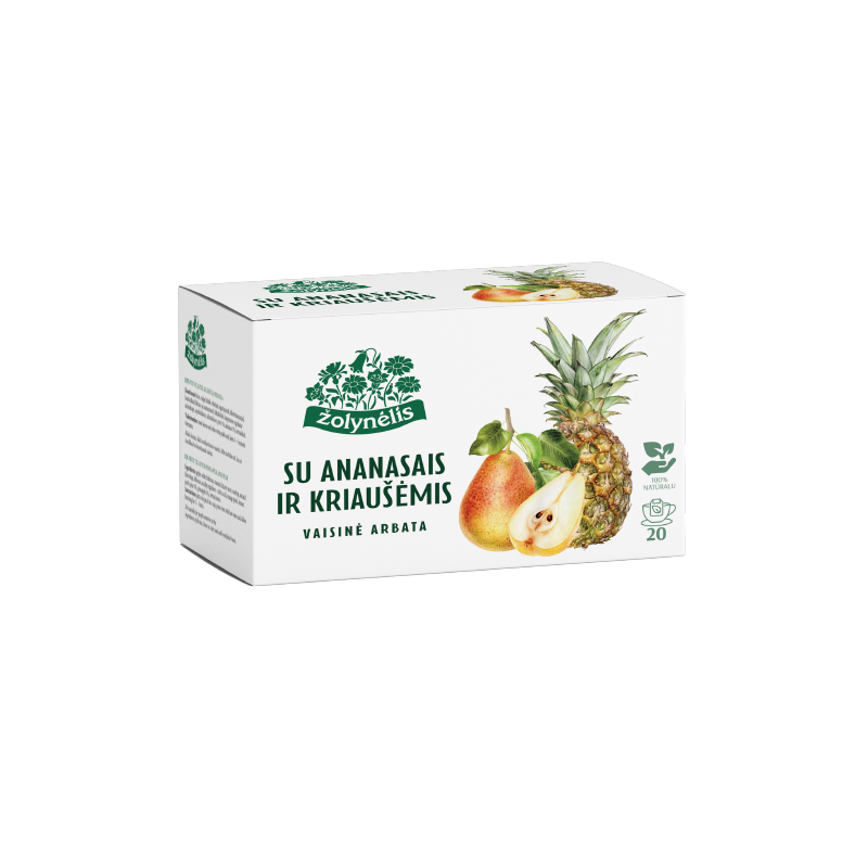 Vaisinė arbata su ananasais ir kriaušėmis, Žolynėlis, 20 vnt.