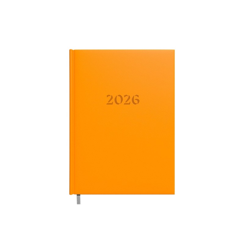 Darbo knyga - kalendorius 2027m. A5, oranžinės spalvos