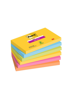 Labai lipnūs lapeliai 3M POST-IT CARNIVAL 76x127mm, 6vnt.