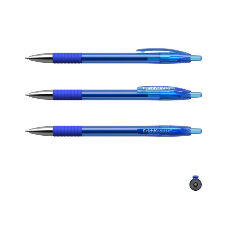 Automatinis rašiklis gelio ERICHKRAUSE R-301, 0,4mm mėlynas įp.12