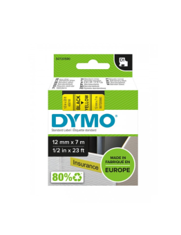 Juostelė DYMO D1 12mmx7m juoda/geltona S0720580