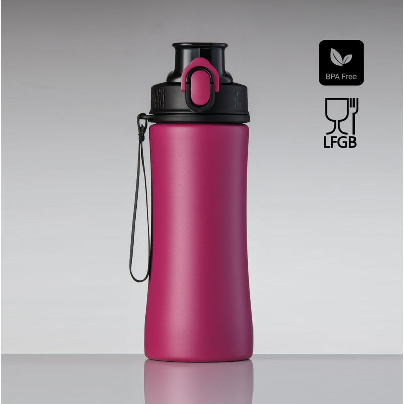 Gertuvė COLORISSIMO PRIMO, metalinė 550ml, rožinės spalvos