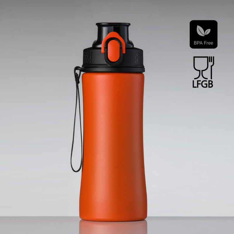 Gertuvė COLORISSIMO PRIMO, metalinė 550ml, oranžinės spalvos