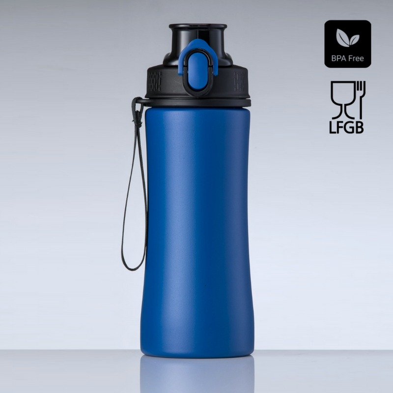 Gertuvė COLORISSIMO PRIMO, metalinė 550ml, šv. mėlynos spalvos