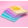 Studento knyga su spirale COOLPACK A4 200 puslapių/100 lapų, 5 skirtukai, langeliais, violetinė