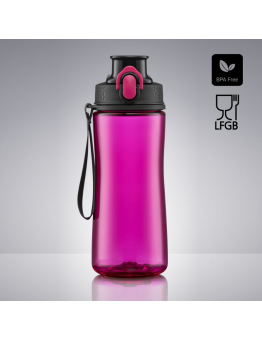 Gertuvė COLORISSIMO TRITAN, plastikinė 550ml, rožinės spalvos