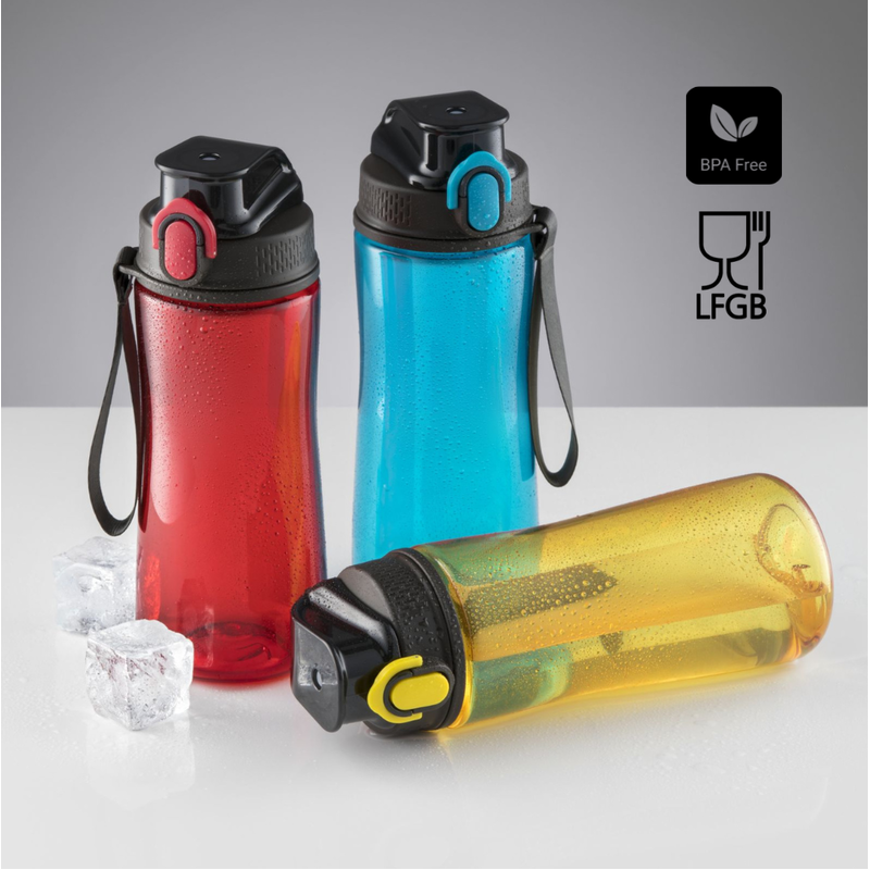 Gertuvė COLORISSIMO TRITAN, plastikinė 550ml, rožinės spalvos