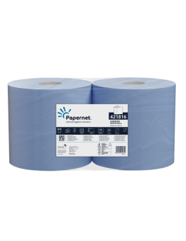 Pramoninis valomasis pop. rulone PAPERNET 3sl., 150m 23,6x30x25cm, mėlynas 1vnt.( įp.2 )