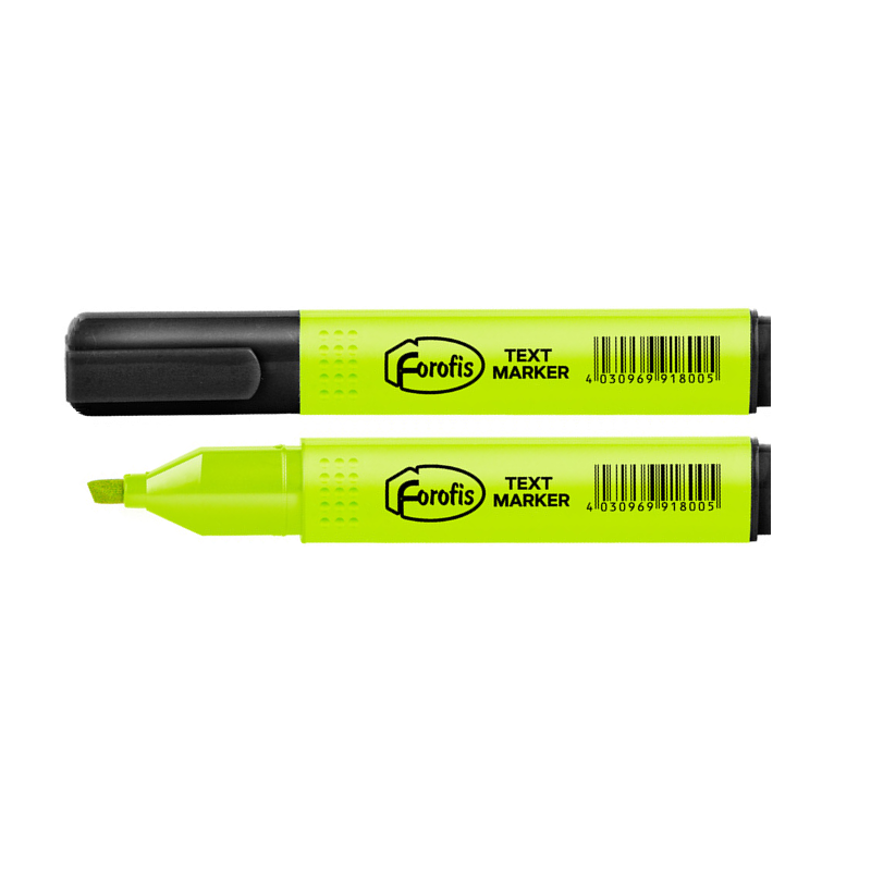 Teksto žymeklis FOROFIS 1-4mm geltonos sp.