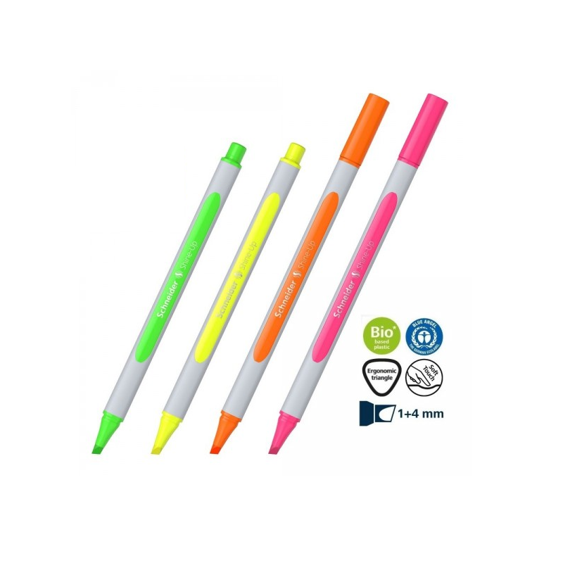 Teksto žymeklis SCHNEIDER SHINE-UP, rožinė sp., 1-4mm., k.g.