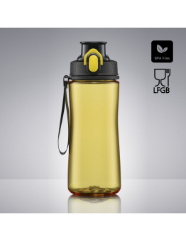 Gertuvė COLORISSIMO TRITAN, plastikinė 550ml, geltonos spalvos
