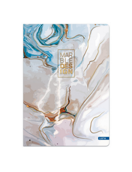 Sąsiuvinis MARBLE A5 80g 60l langeliais, įp.10