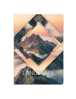 Sąsiuvinis LANDSCAPE A5 80g 60l langeliais, įp.10