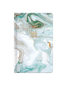 Užrašų knygutė kietu viršeliu MARBLE A6/96l. langeliais