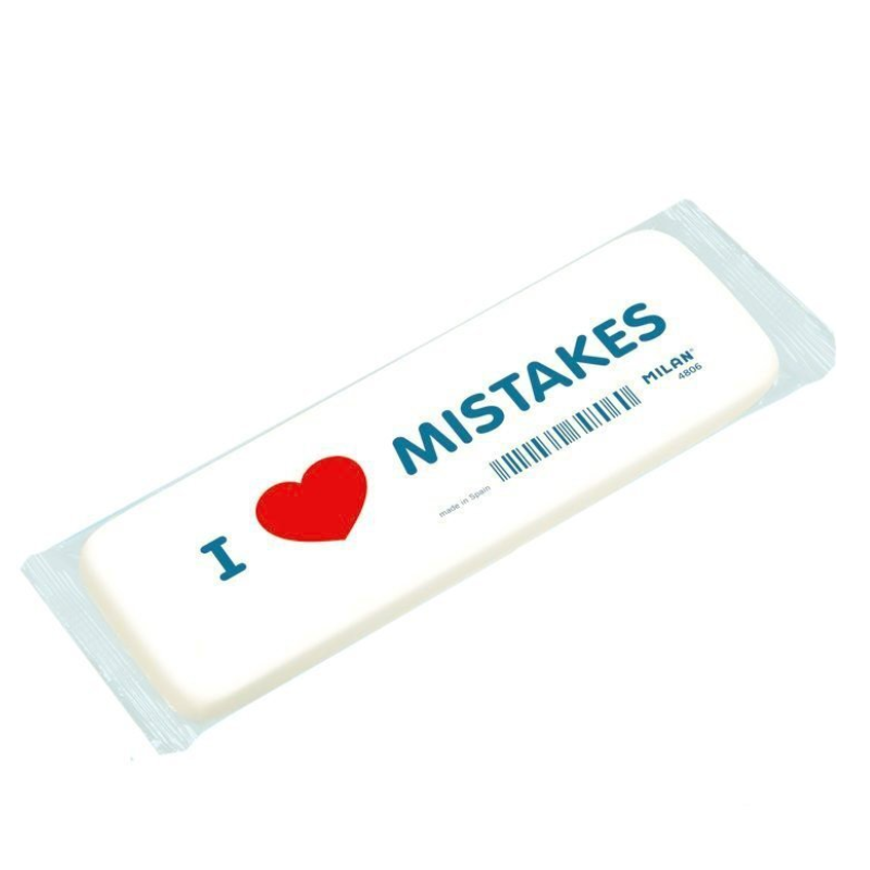 Trintukas MILAN 4806 I love Mistakes, 14 x 9,3 x 3cm, pak.6