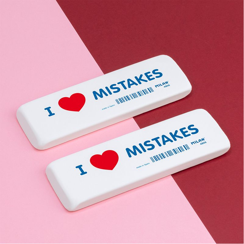 Trintukas MILAN 4806 I love Mistakes, 14 x 9,3 x 3cm, pak.6