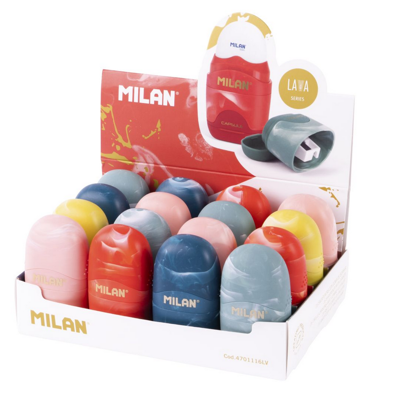 Drožtukas + trintukas MILAN CAPSULE LAVA, pak.16