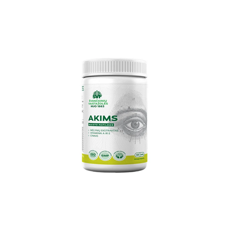 For Eyes, Švenčionių vaistažolės, 60 capsules