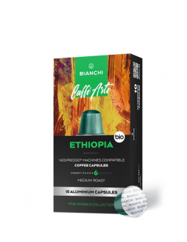 Bianchi Caffè Arte Etiopija BIO, kavos kapsulės Nespresso®, BIANCHI, 10 vnt.