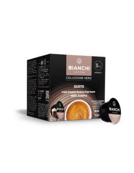 Bianchi Collezione Nero Gusto Irish Cream Aroma, kavos kapsulės Dolce Gusto®, BIANCHI, 16 vnt.