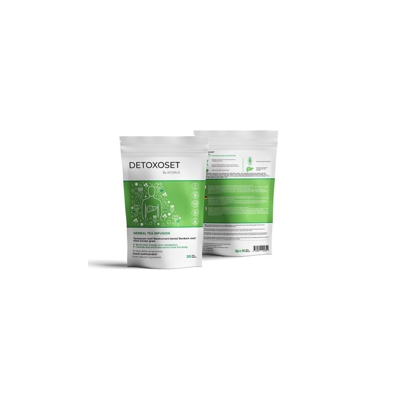 Detoxoset, arbata, Acorus, 30 pakelių