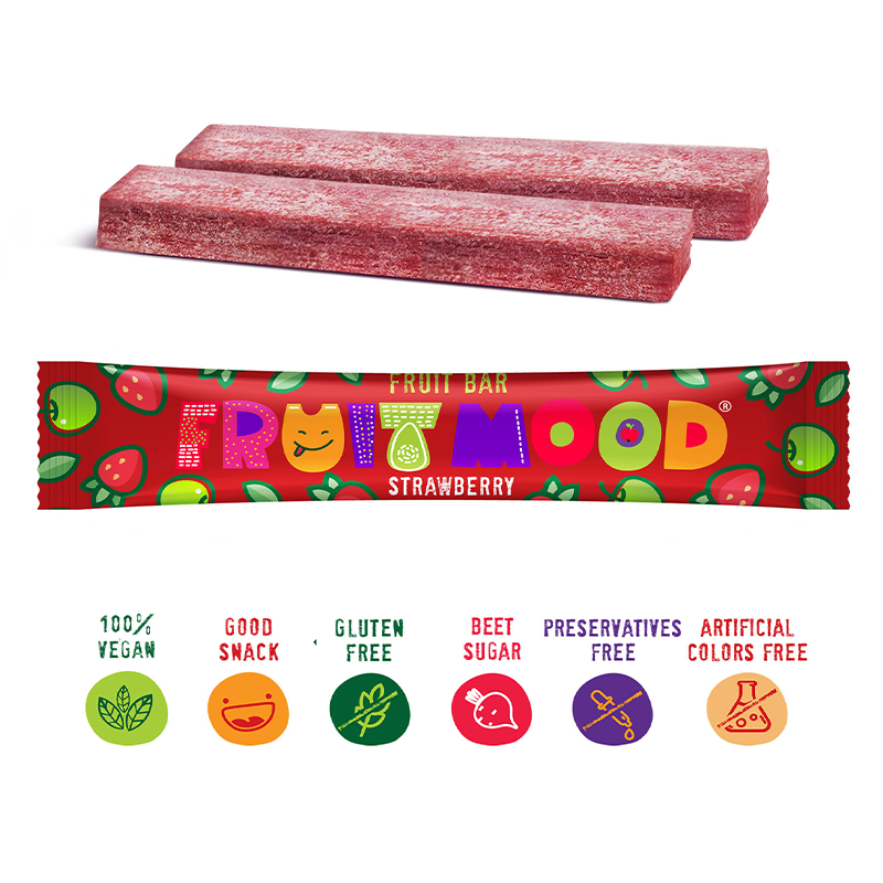 Vaisių batonėlis su vyšniomis| Fruitmood